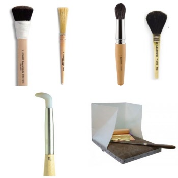 Vergulden - Gereedschap penselen verguldkussen voor Poliment vergulden