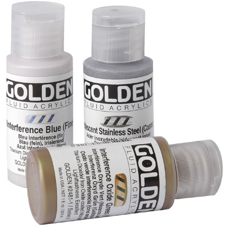 Golden Fluid Interference Acrylic Colors 30 ml