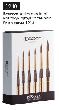 1240 Escoda travel brush set Reserva series