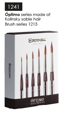 1241 Escoda travel brush set Optimo series