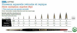 Leonard 1077RO Pinceau Retouche VEGAN